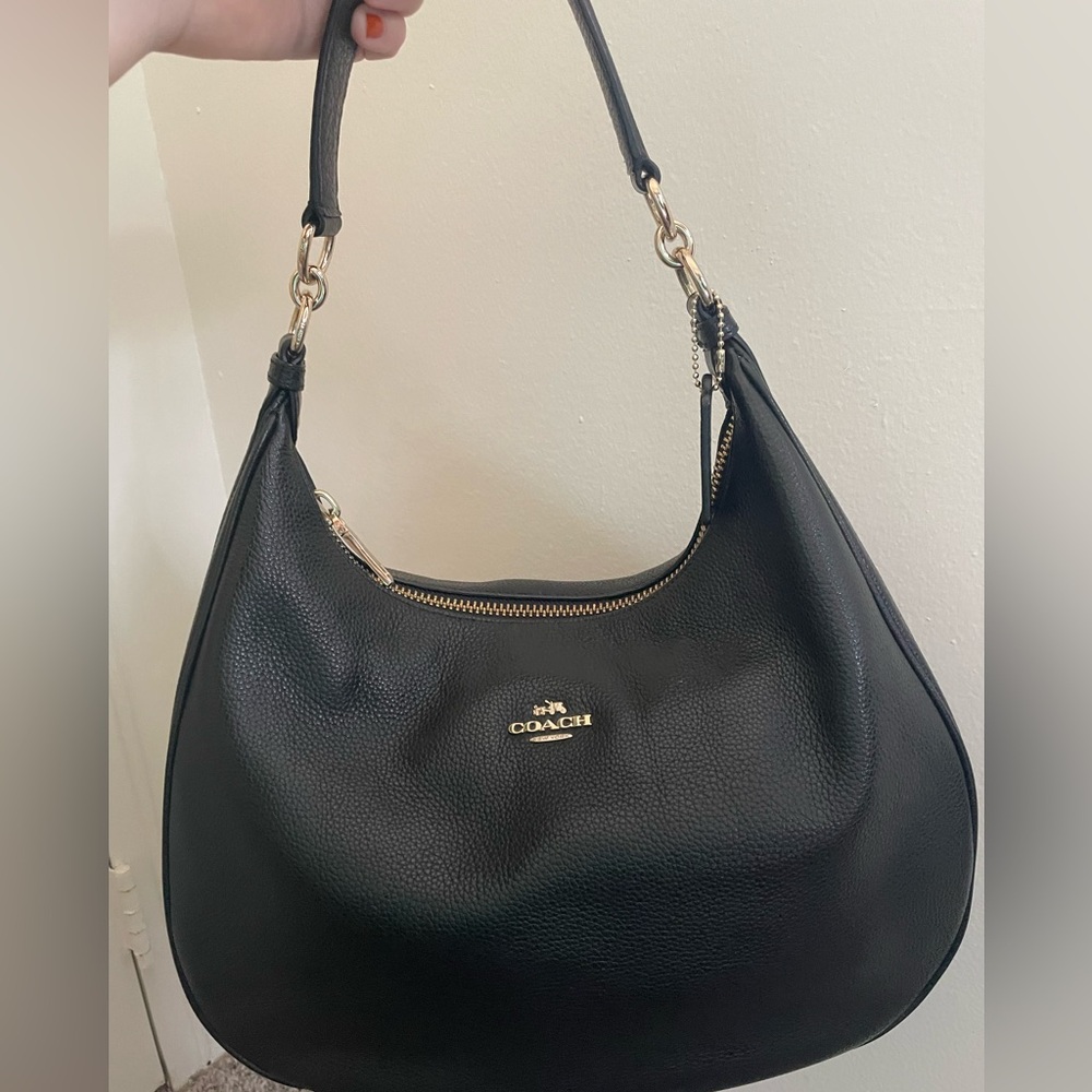 Coach black shoulder bag